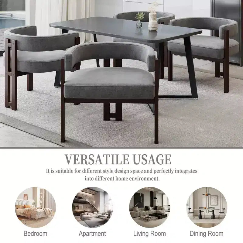 Tavolo da Bar Quadrato Minimalista 31,5'', Piano in MDF effetto Legno Scuro con Robusto Piedistallo e Poggiapiedi in Metallo, Tavolino da Pub Compatto per 2-4 Persone