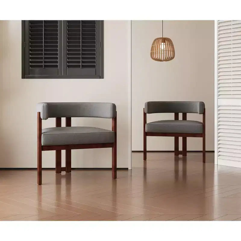 Tavolo da Bar Quadrato Minimalista 31,5'', Piano in MDF effetto Legno Scuro con Robusto Piedistallo e Poggiapiedi in Metallo, Tavolino da Pub Compatto per 2-4 Persone