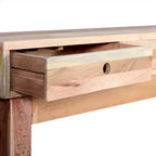 vidaXL Tavolino consolle in legno massello di recupero