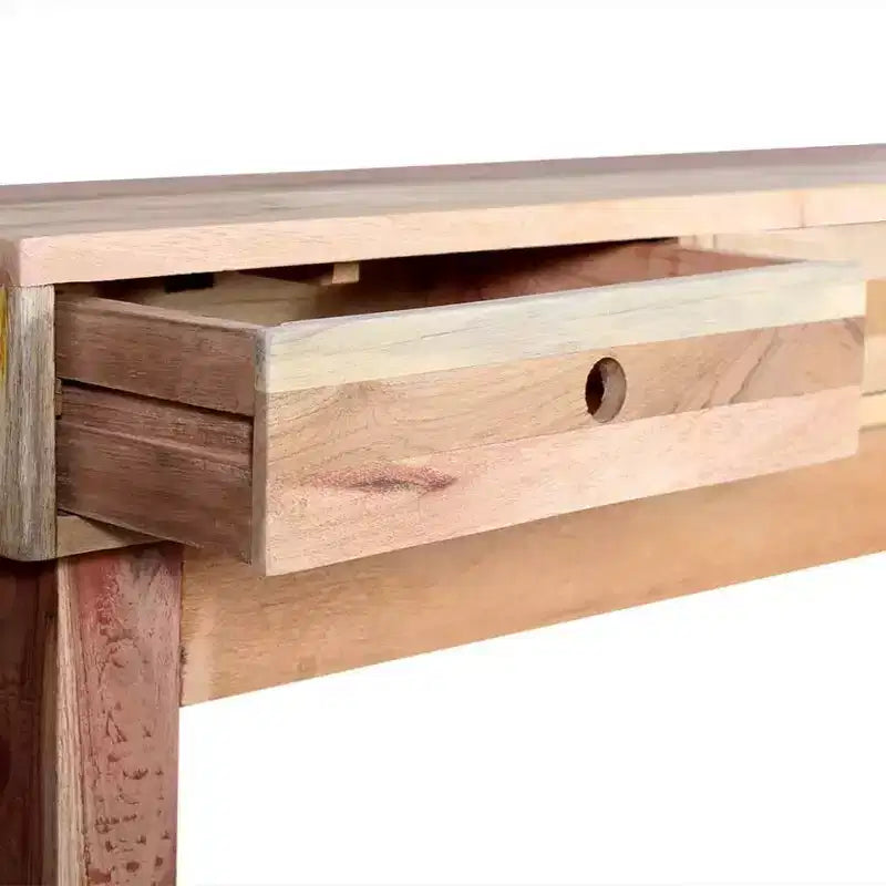 vidaXL Tavolino consolle in legno massello di recupero