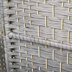 Paravento Pieghevole a 4 Pannelli Alto 180cm, Divisorio Autoportante in Legno per Ufficio Domestico