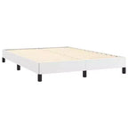 Base letto in similpelle bianca, compensato, legno composito Una piazza e mezza