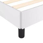 Base letto in similpelle bianca, compensato, legno composito Una piazza e mezza