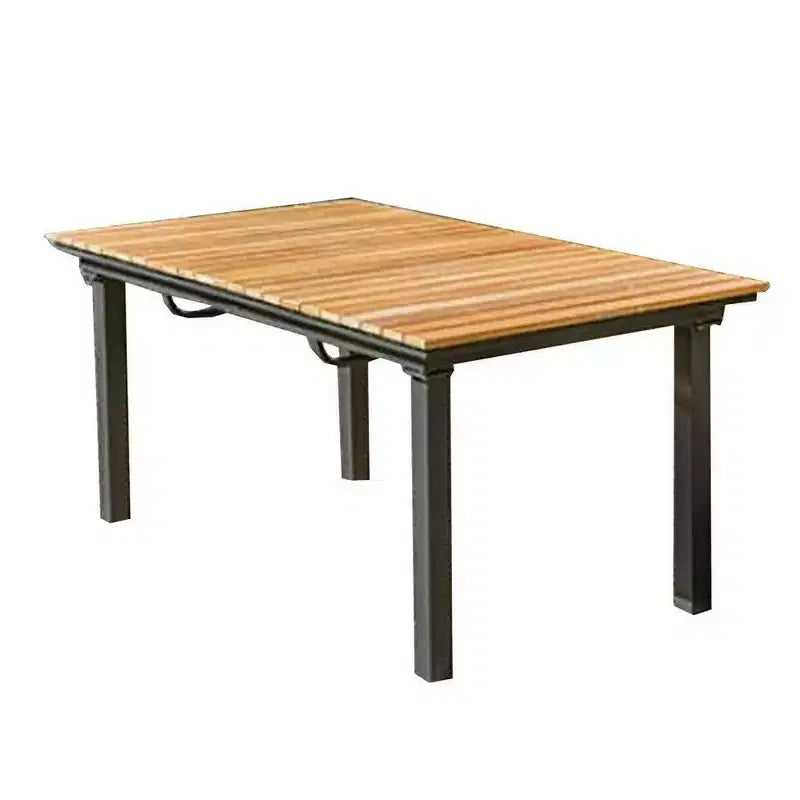 Tavolo da pranzo allungabile da esterno 157-213 cm, alluminio, marrone