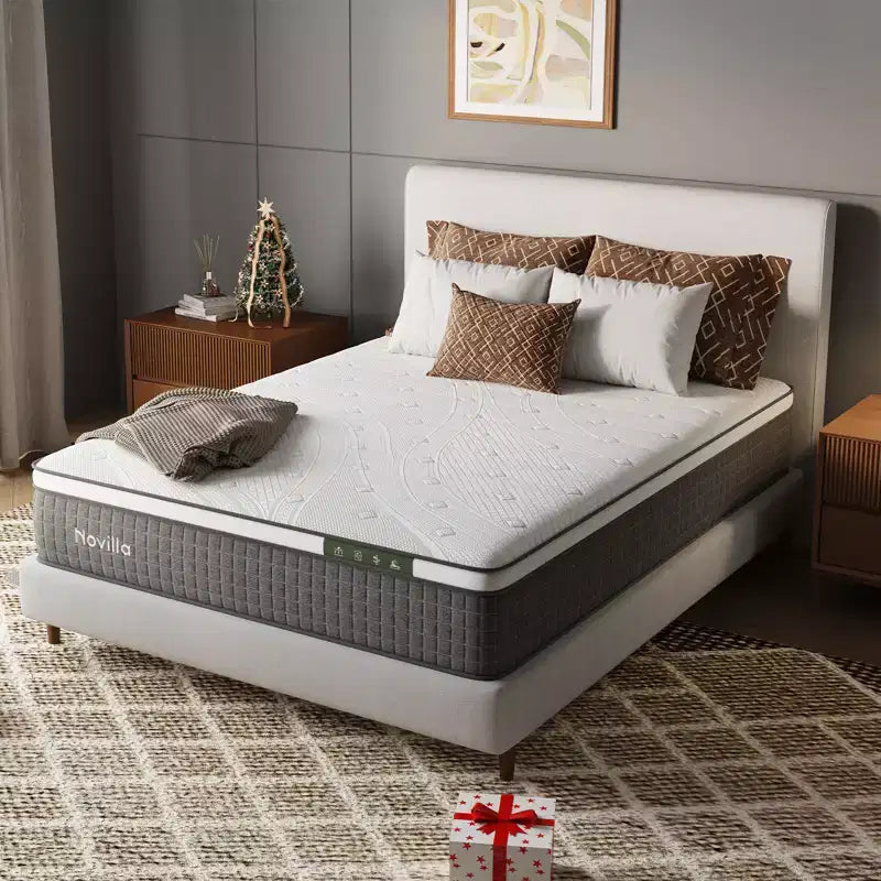 Materasso a molle e memory foam ibrido Novilla, altezza 30 cm, piazza singola, in scatola