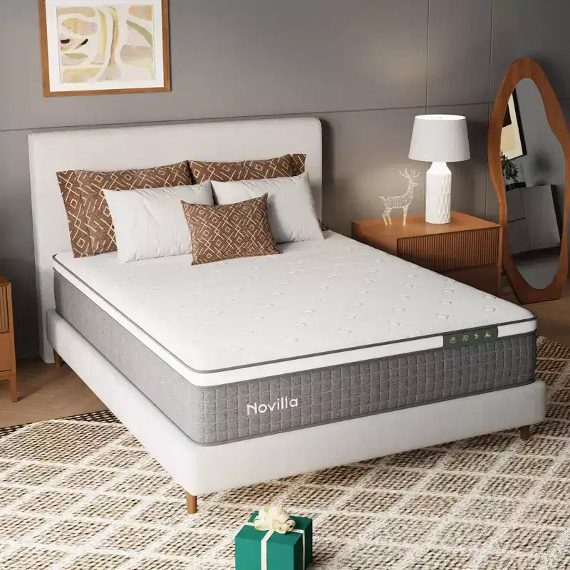 Materasso a molle e memory foam ibrido Novilla, altezza 30 cm, piazza singola, in scatola