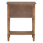 Consolle piccola retrò con cassetti e ripiano inferiore, tavolo da ingresso in legno stile rustico con portaoggetti, tavolino sottile in legno per ingresso