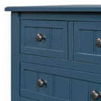 Consolle piccola retrò con cassetti e ripiano inferiore, tavolo da ingresso in legno stile rustico con portaoggetti, tavolino sottile in legno per ingresso