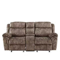 Acme Furniture Zubaida Sofa Two Tone Chocolate Velvet