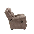 Divano Zubaida Acme Furniture Velluto Bicolore Cioccolato