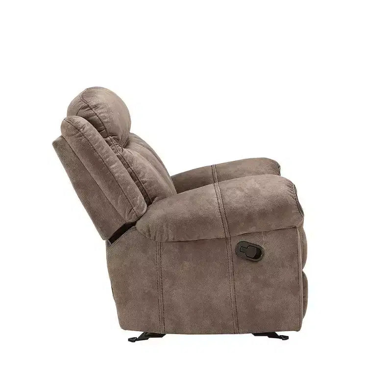 Divano Zubaida Acme Furniture Velluto Bicolore Cioccolato