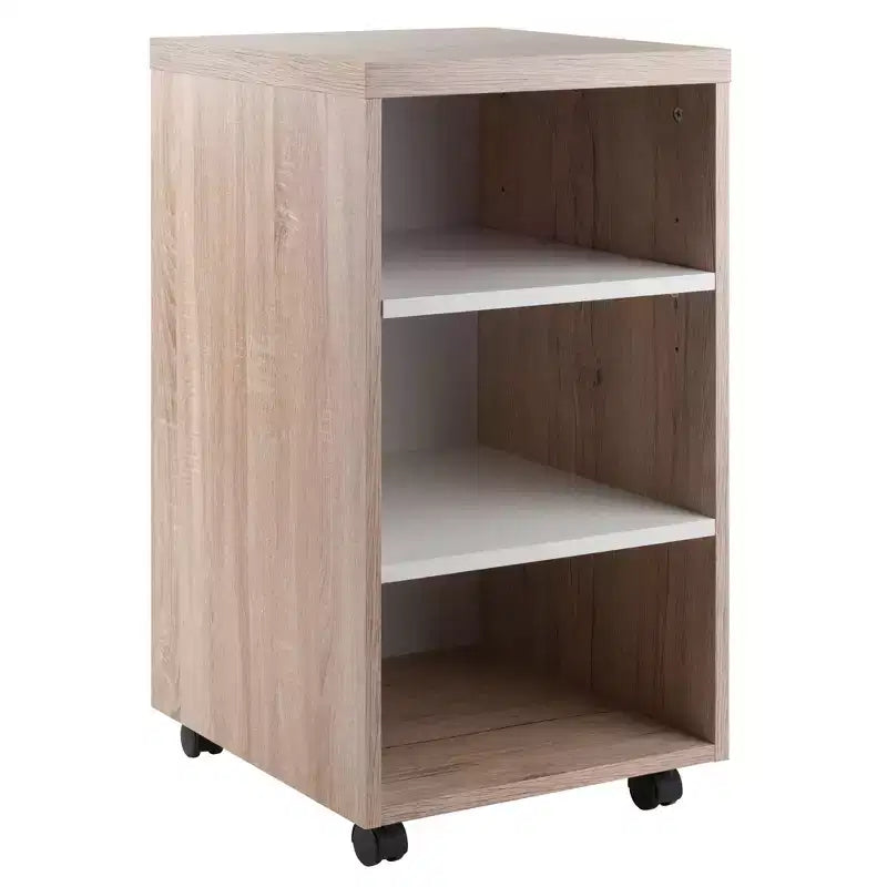 Scrivania modulare Kenner con 2 cassetti – 3 ripiani in legno di recupero