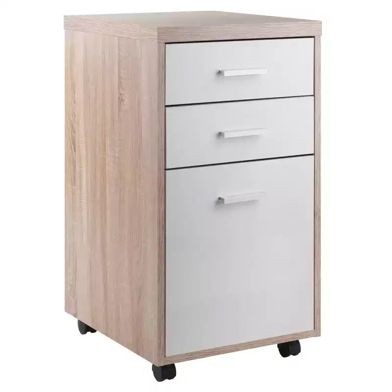 Scrivania modulare Kenner con 2 cassetti – 3 ripiani in legno di recupero