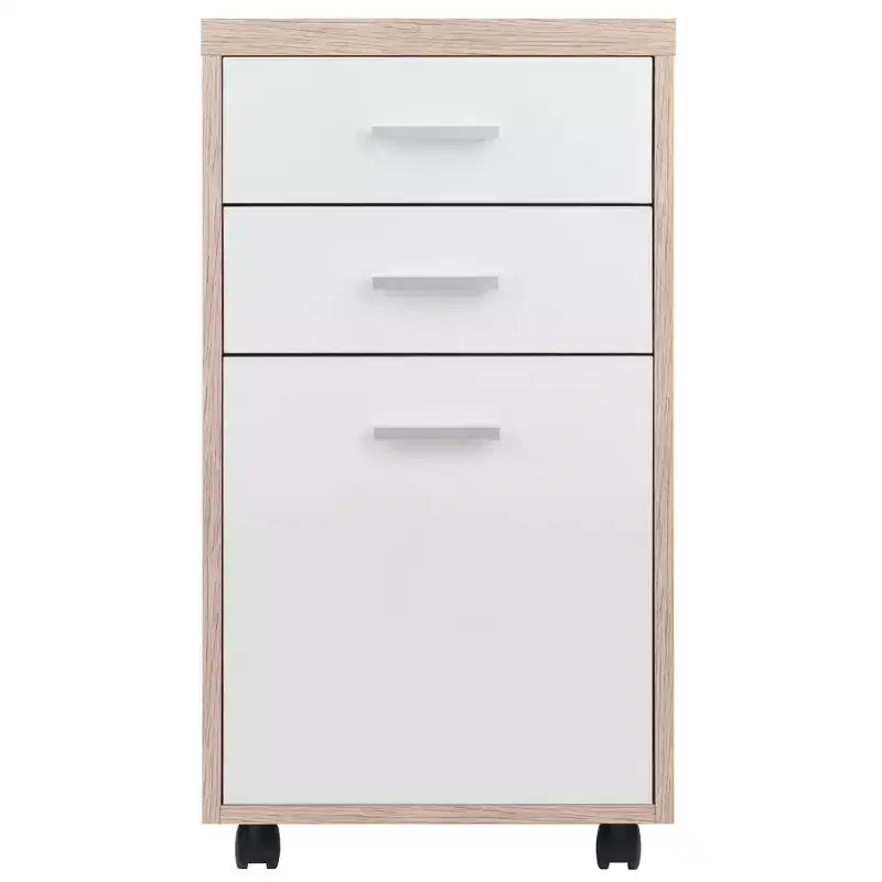 Scrivania modulare Kenner con 2 cassetti – 3 ripiani in legno di recupero