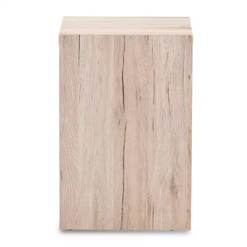 Pandora Comodino Moderno e Contemporaneo Bicolore a 2 Cassetti Grigio Scuro, Tavolino da Notto con Contenitore, Legno MDF