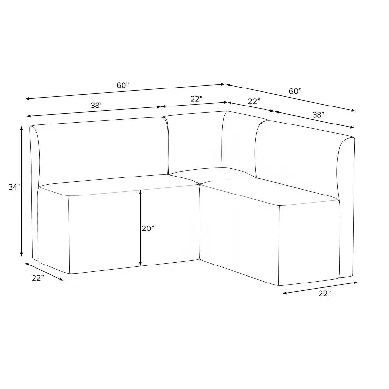 Sedia da pranzo Cora e 2 banquettes